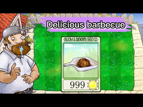 PVZ1: Delicious barbecue - HARD MODE MOD PVZ1 Plus Funny Moment