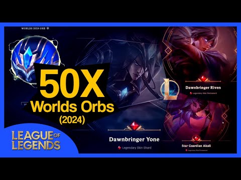 I opened 50X Worlds 2024 Mega Orb Bundle... - League of Legends