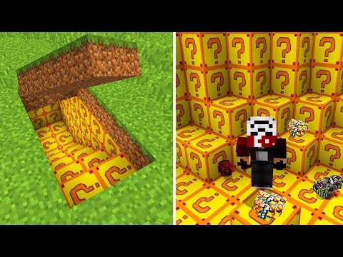 GİZLİ SINIRSIZ ŞANS BLOĞU GEÇİTİ BULDUM ! 😱 - Minecraft