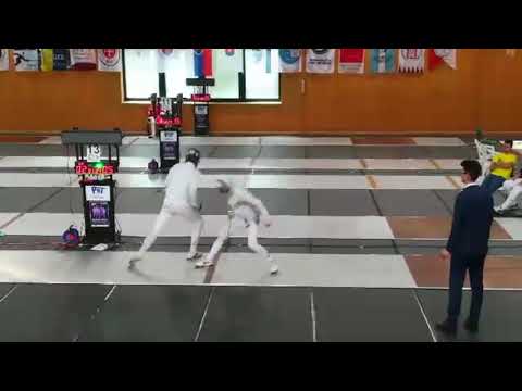 Finále Majstrovstiev Slovenska v šerme kordom 2019 - Lukas JOHANIDES vs Alex DUDUC