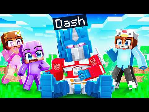 Playing As BABY TRANSFORMERS To Troll My Friends in Minecraft...