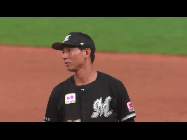 【7回裏】小島和哉に勝利を!! マリーンズ・茶谷健太 横っ飛びでヒットを阻止するファインプレー!!  2023年4月18日 北海道日本ハムファイターズ 対 千葉ロッテマリーンズ