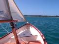Sailing Wooden Skiff