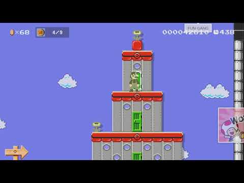 Space Travelーgeometry3简单的几何学3宇宙 by hurian - Super Mario Maker 2 - No Commentary 1bu