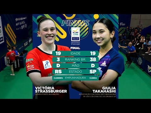 Victória Strassburger x Giulia Takahashi | FINAL | TMB Platinum - Campeonato Brasileiro - 2024