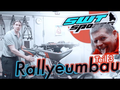 SWT-SPORTS BMW Motorrad R 100 GS Nr. 111, das Heck, eine Rallye (Dakar) BMW R 100 GS entsteht