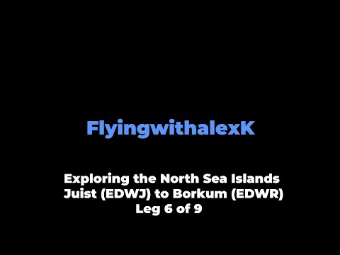 VFR Flight vlog - North Sea Islands tour - Juist to Borkum in a Diamond DA40 with ATC leg 6/9