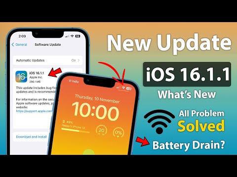 iOS 16.1.1 Released - iOS 16.1.1 New Features - All Problems Solved - Battery Drain?