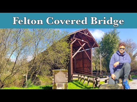 Felton Covered Bridge, tallest covered bridge in the West Coast.