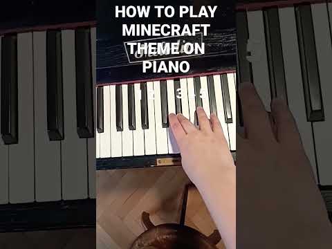 HOW TO PLAY MINECRAFT THEME ON PIANO #follow #funny #tiktok #piano #pianotutorial #meme