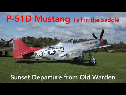 Beautiful Sunset Take Off | P-51D Mustang Tall in the Saddle | Old Warden