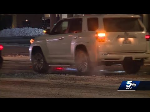 Icy roads continue to be obstacle for Oklahoma drivers