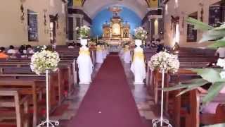 preview picture of video 'Manaoag Church Wedding: Church decoration and Arrangement by VG Gowns San Jacinto'