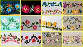 2026 Hemline embroidery border / floral borderline embroidery for tablecloth/ bedsheets/ dupatta