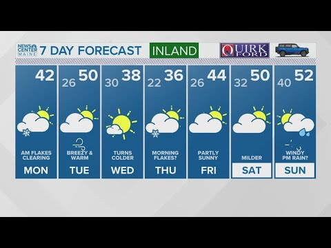 NEWS CENTER Maine Weather Video Forecast