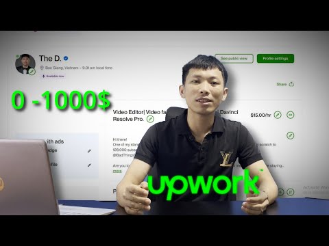 Thử thách kiếm 1000$ với tài khoản upwork mới- Buổi 1 tạo tài khoản