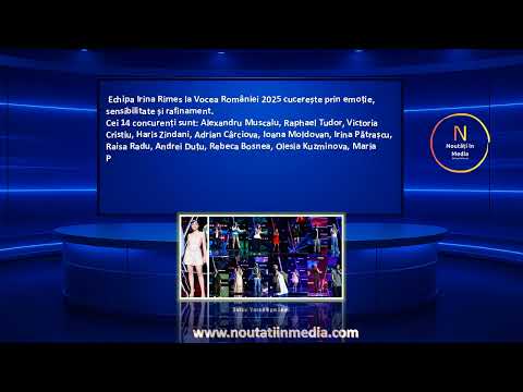 🎤 Cine sunt cei 14 concurenți din echipa Irina Rimes de la Vocea României 2025!🔥