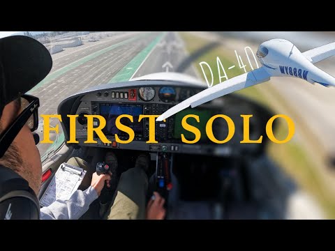 MY FIRST SOLO FLIGHT - DA40 | Cinematic Short Film