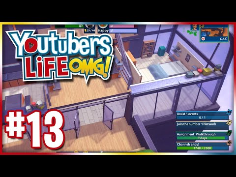 Completing Missions and Tasks! | Let's Play: Youtuber's Life OMG | Ep 13