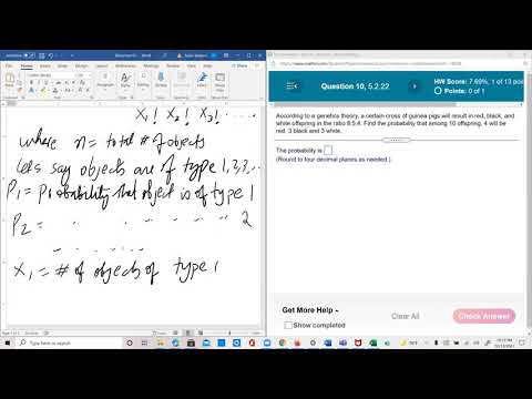 Probability and Statistics Lesson 57: Multinomial Distribution