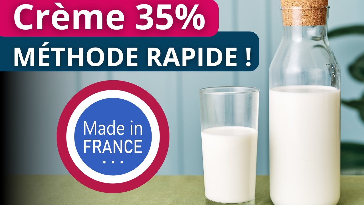 Comment faire de la crème liquide à 35 % de matière grasse en quelques minutes !