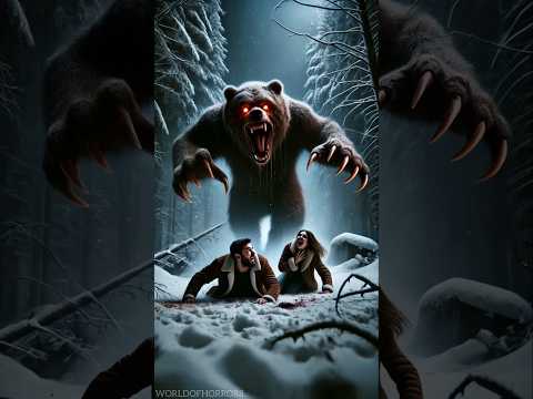 A Giant Wild Bear in the Snowy Forest. #horror #horrorfiction #marvel #venom