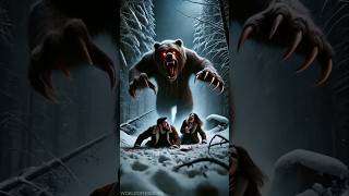 Download lagu A Giant Wild Bear in the Snowy Forest. #horror #horrorfiction #marvel #venom mp3
