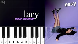 Olivia Rodrigo - lacy ~  EASY PIANO TUTORIAL