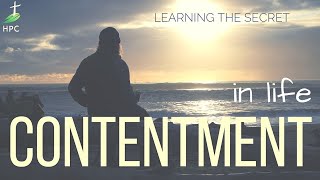 Contentment - in Life