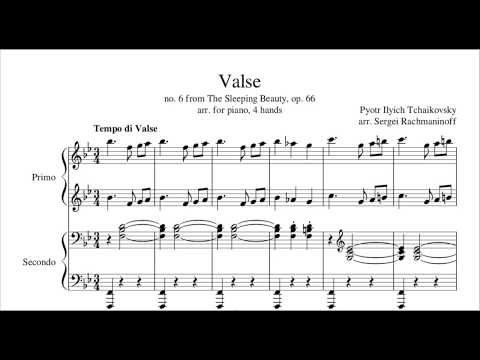 The Sleeping Beauty Waltz (Tchaikovsky) - Piano 4 Hands, Arr. Rachmaninoff