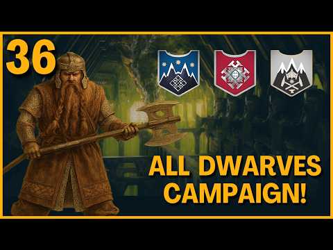 The Dwarves of Khazad-dum Fight GIANT SPIDERS! Third Age Total War DAC EUR Ep 36