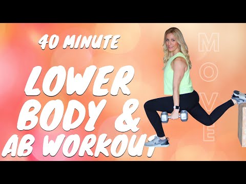 40 MIN LOWER BODY AND AB BLAST | STRENGTH WORKOUT | Tracy Steen
