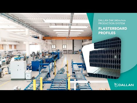 Stud and track production at 240 m/min: Dallan Coil To Pack system for drywall profiles