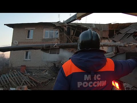 Нижегородская область: спасатели разбирают завалы после взрыва