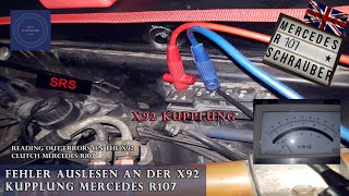 Diagnostyka błędów SRS w Mercedesie R107 (X92)