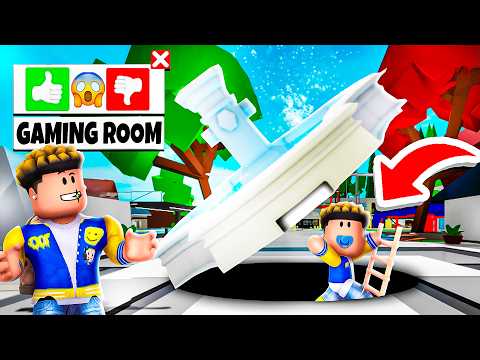 I Built BABY ZEE a SECRET GAMING ROOM in Brookhaven RP! (Roblox)