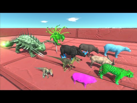 Escape from PACHYCEPHALOSAURUS & ANKYLOSAURUS ALIENS - Animal Revolt Battle Simulator