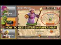 Paper map clash of clans | How to 3 star easily game play tutorials | Baba Techplay