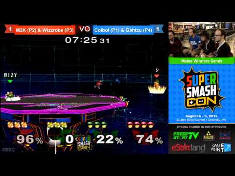 SSC - M2K & Wizzrobe Vs. Colbol & Gahtzu - SSBM Doubles Winners Semis - Smash Melee