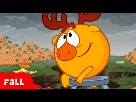 KikoRiki 2D | Best episodes about Fall | Cartoon for Kids