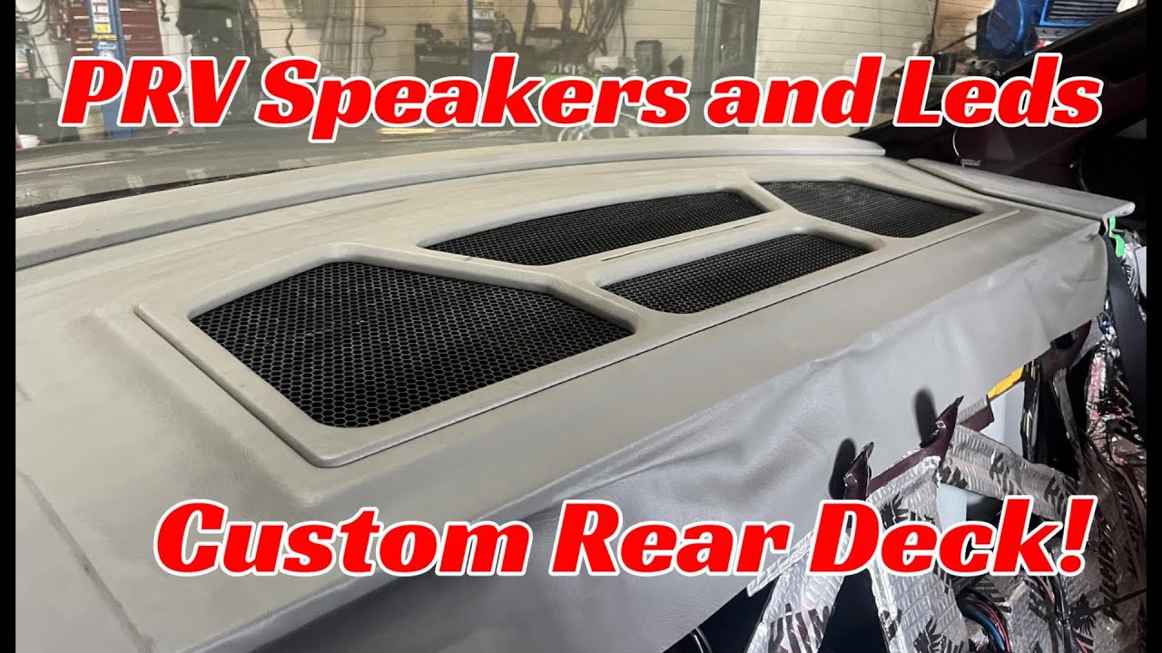 1995 Impala SS gets a custom Rear Speaker Deck with Leds and Sequential Brake Light!