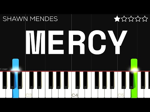 Shawn Mendes - Mercy | EASY Piano Tutorial