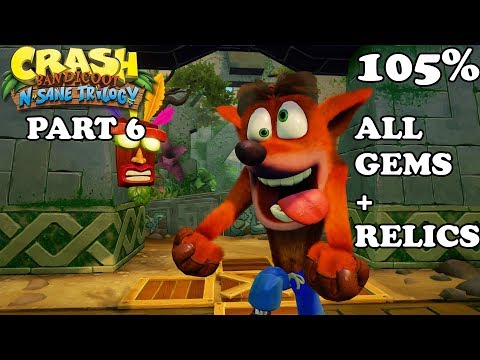 Crash Bandicoot 3 Warped #Pt6 (N Sane Trilogy) ALL GEMS + RELICS 105%