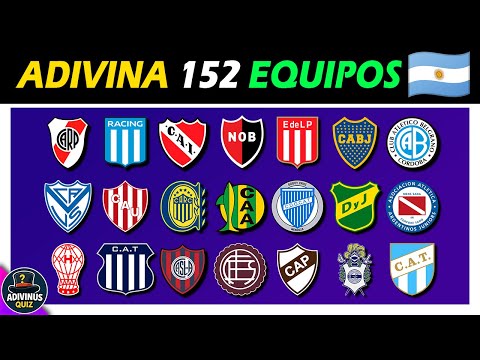 ADIVINA EL EQUIPO DE FUTBOL ARGENTINO ⚽ (152 EQUIPOS) ⚽ ADIVINA EL CLUB ARGENTINO ⚽ TRIVIA DE FUTBOL