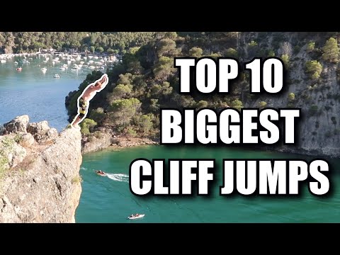 The 10 highest cliff jumps // Top 10 highest cliff jumps
