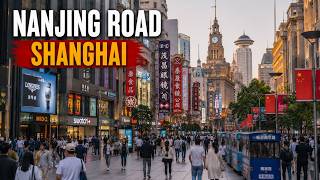 Nanjing Road Shanghai | Pedestrian Street Night Walk + Shopping & Street Food | 