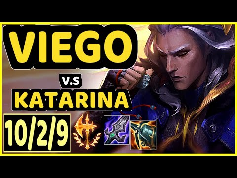 VIEGO vs KATARINA - 10/2/9 KDA MID GAMEPLAY - EUW Ranked GRANDMASTER