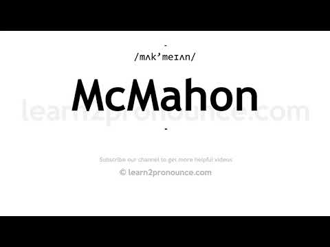 How to pronounce Mcmahon | English pronunciation