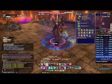 Angelus - FFXIV PoTD Solo - Speed Run 1-100 SMN Solo - Starting at Floor 1