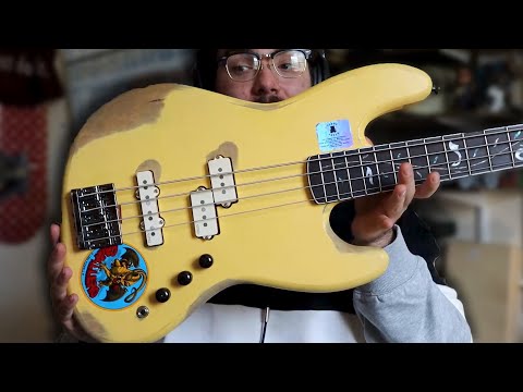 Custom Bass Guitar Build! // Relic Fender PJ - EMG & Custom Inlay Neck // #bass #guitar #diy #custom